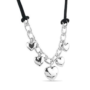 Srdcový náhrdelník 60 cm