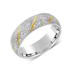L'AMOUR snubný prsteň pre mužov aj ženy z ocele veľkosť obvod 54 mm