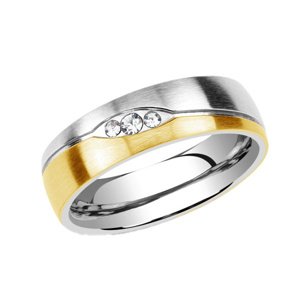 Oceľový snubný prsteň pre ženy LE BLANC veľkosť obvod 60 mm