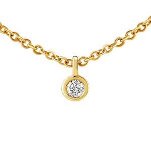 Diamantový náhrdelník Manhattan v žltom zlate - 0,03 ct