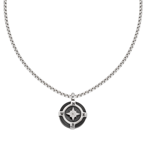 AMEN oceľový náhrdelník kompas ACCL104