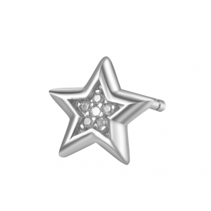 ROSATO kusová strieborná náušnica Hviezda RORZO026R