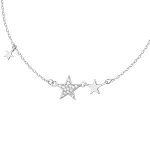 Klenoty Amber Strieborný náhrdelník s hviezdou