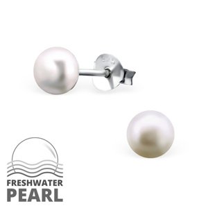 OLIVIE Strieborné náušnice s perlou 1302 Ag 925; ≤0,5 g.