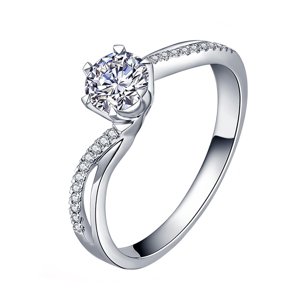 OLIVIE Strieborný zásnubný prsteň BECCA 4132 Veľkosť prsteňov: 7 (EÚ: 54-56) Ag 925; ≤2,7 g.