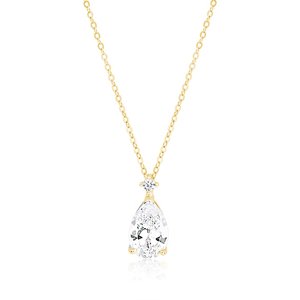 OLIVIE Strieborný náhrdelník so zirkónom SLZA GOLD 4160 Ag 925; ≤3,10 g.
