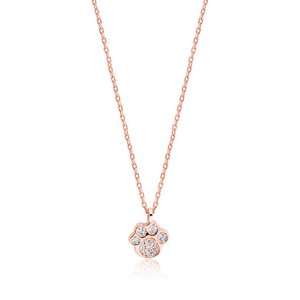 OLIVIE Strieborný náhrdelník ROSE LABKA 4203 Ag 925; ≤1,8 g.