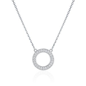 OLIVIE Strieborný náhrdelník KRUH 8060 Ag 925; ≤0,50 g.