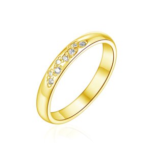 OLIVIE Snubný strieborný prsteň SPRÍZNENIE GOLD 8586 Veľkosť prsteňov: 5 (EÚ: 49 – 50), Pohlavie: Dámske Ag 925; ≤2,0 g.